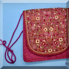H24. Embroidered bag.